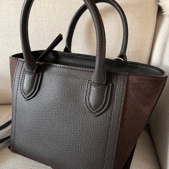 LONGCHAMP MAILBOX CHOCOLATE LEATHER & SUEDE - Picture 3 of 13